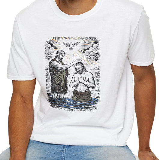 On the Jordan Pastel Linocut T-Shirt