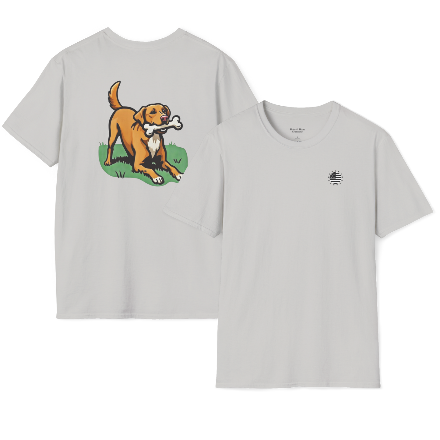 Playful Dog Print T-Shirt