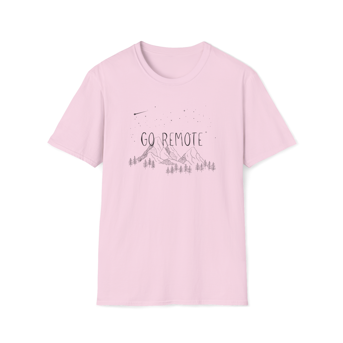 "Go Remote" Mountains & Stars T-Shirt