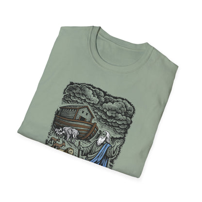 Noah's Ark Pastel Linocut T-Shirt