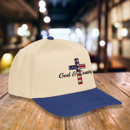 Flag "God & Country" Embroidered Hat, Otto 31-069