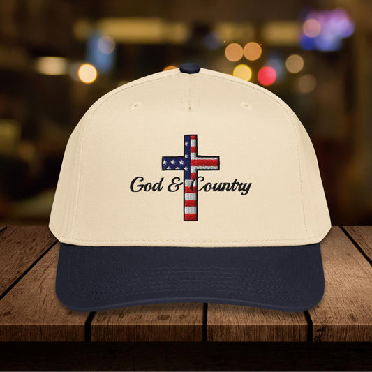 Flag "God & Country" Embroidered Hat, Otto 31-069