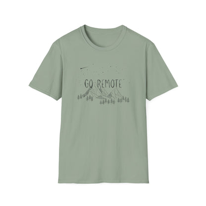 "Go Remote"  Mountains & Stars T-Shirt