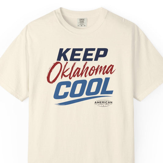 "Keep Oklahoma Cool" HVAC Pro Heavyweight T-Shirt