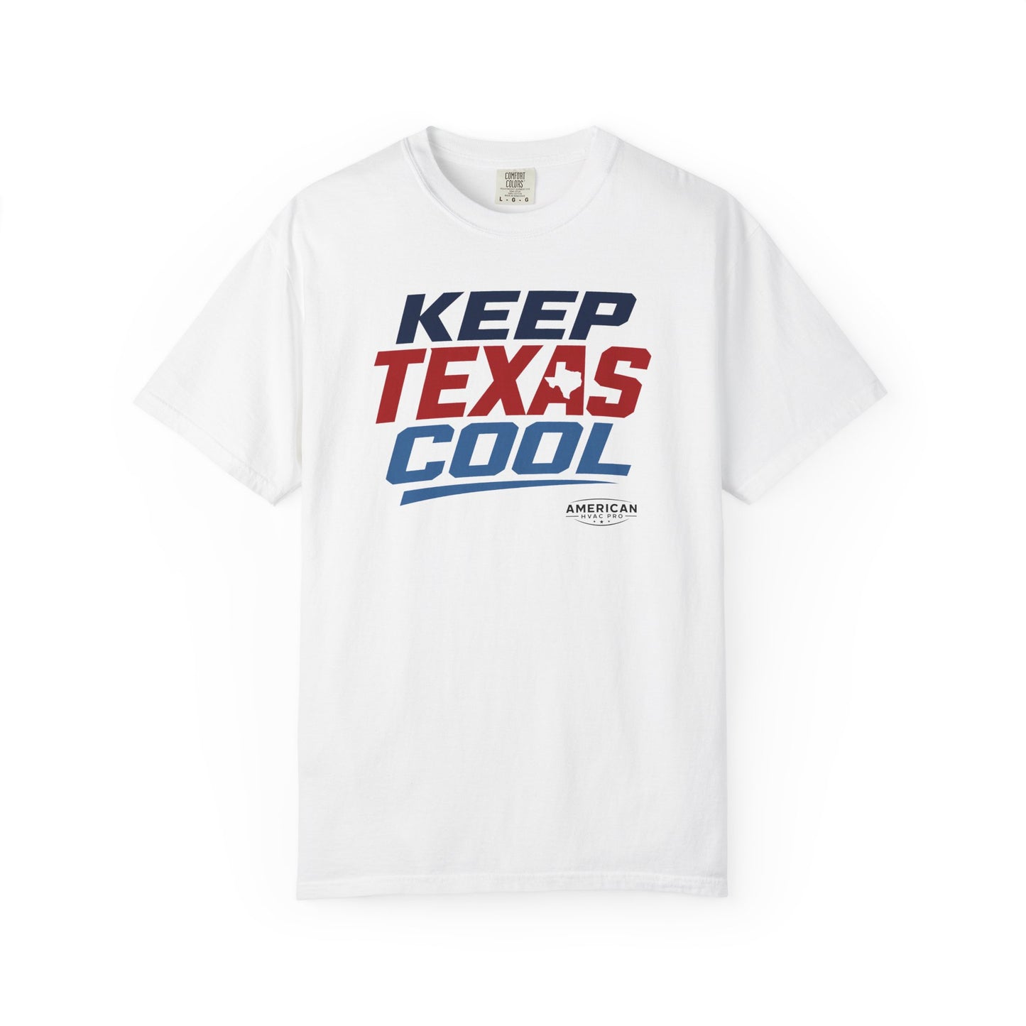 "Keep Texas Cool" HVAC Pro Heavyweight T-Shirt