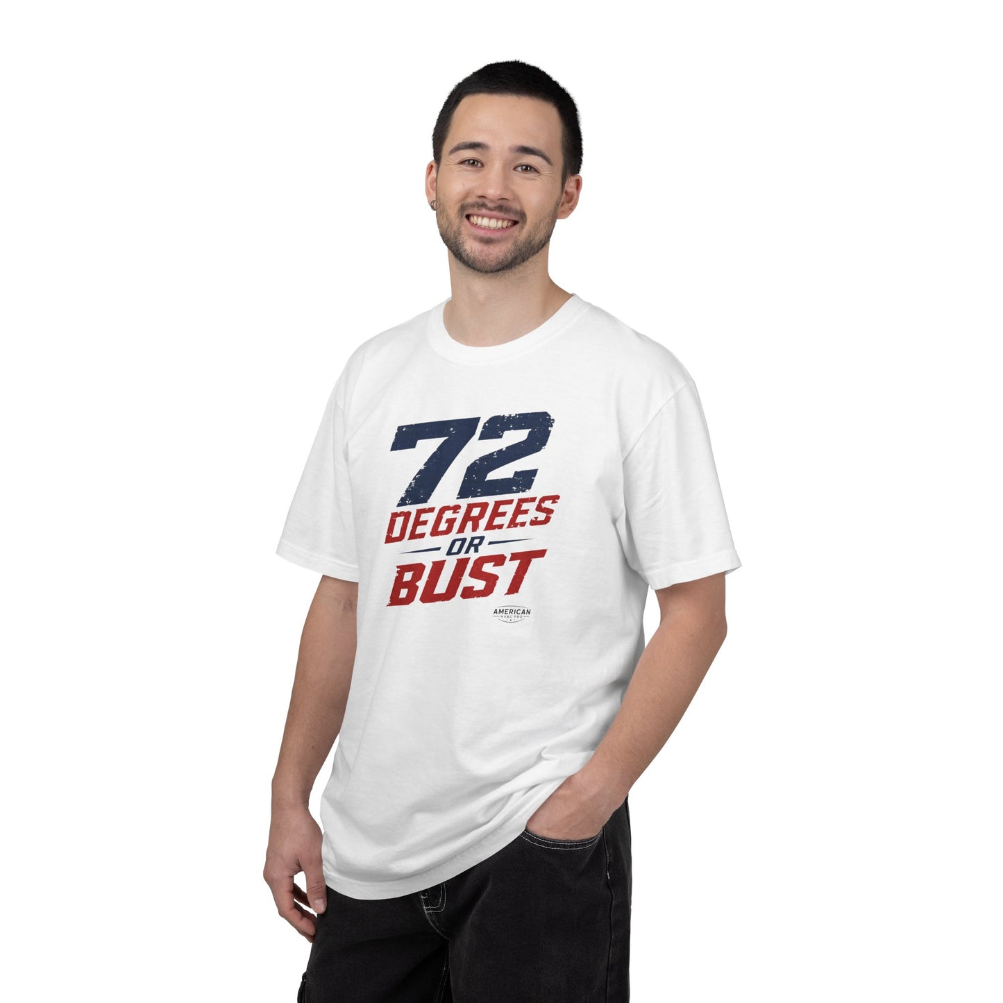 "72 Degrees or Bust" HVAC Pro Heavyweight T-Shirt