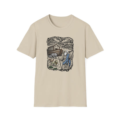 Noah's Ark Pastel Linocut T-Shirt