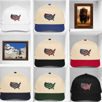 "The 48" States Color Embroidered Snapback Hat
