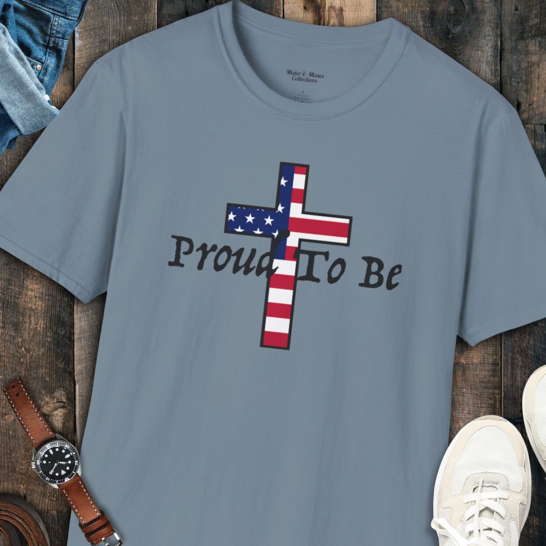 "Proud To Be" American Cross T-Shirt
