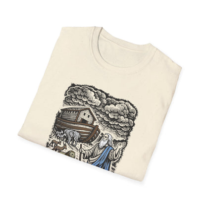 Noah's Ark Pastel Linocut T-Shirt