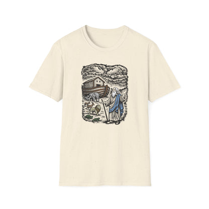 Noah's Ark Pastel Linocut T-Shirt