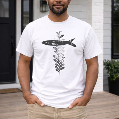 Fish and Plant Cross T-Shirt