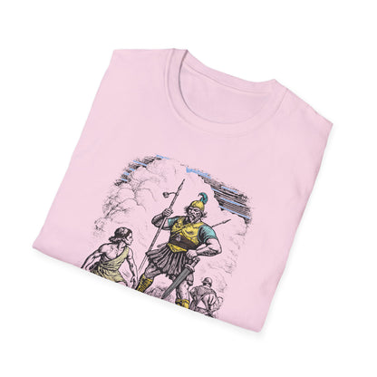 David & Goliath Pastel Linocut T-Shirt