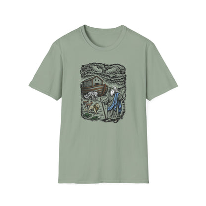 Noah's Ark Pastel Linocut T-Shirt