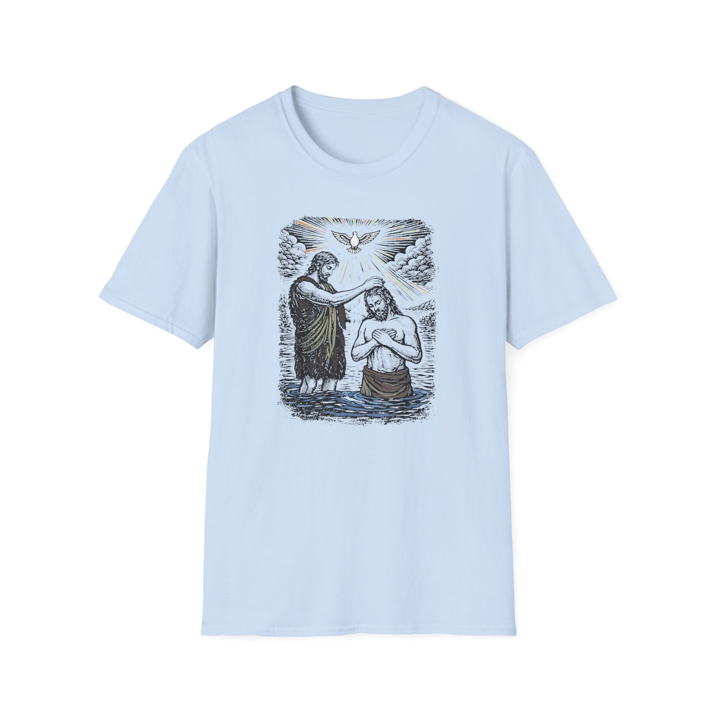 On the Jordan Pastel Linocut T-Shirt