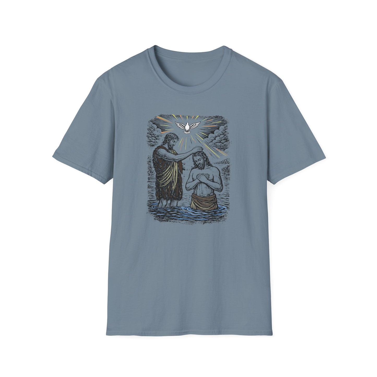 On the Jordan Pastel Linocut T-Shirt