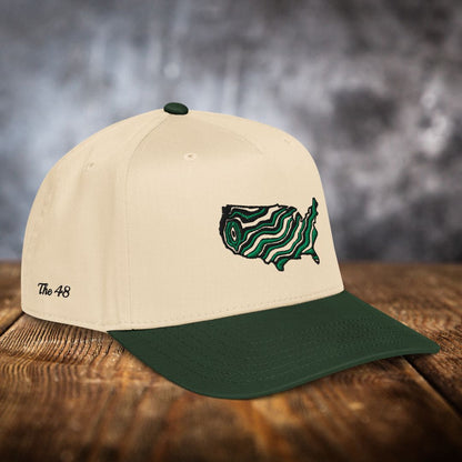 "The 48" States Color Embroidered Snapback Hat