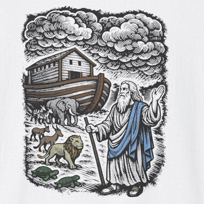 Noah's Ark Pastel Linocut T-Shirt