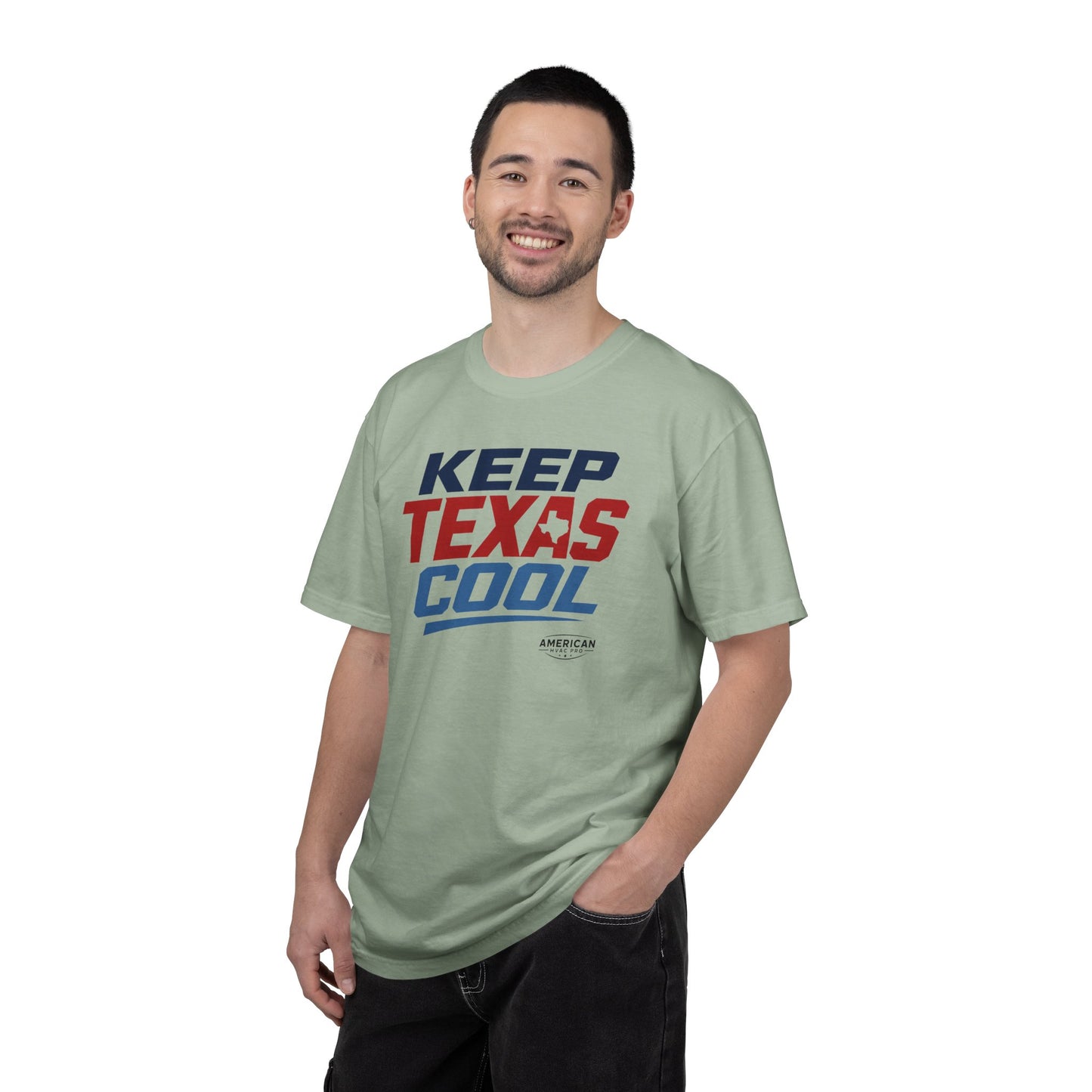 "Keep Texas Cool" HVAC Pro Heavyweight T-Shirt