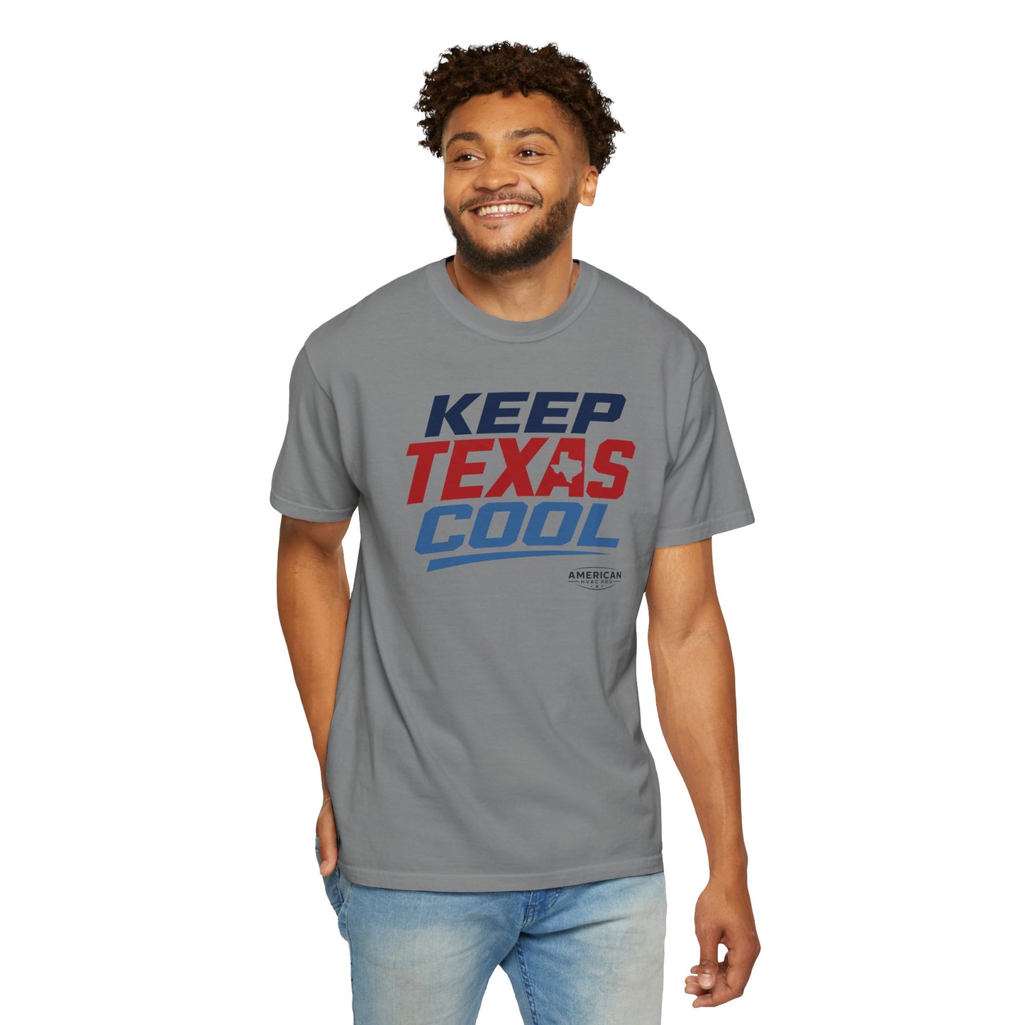 "Keep Texas Cool" HVAC Pro Heavyweight T-Shirt