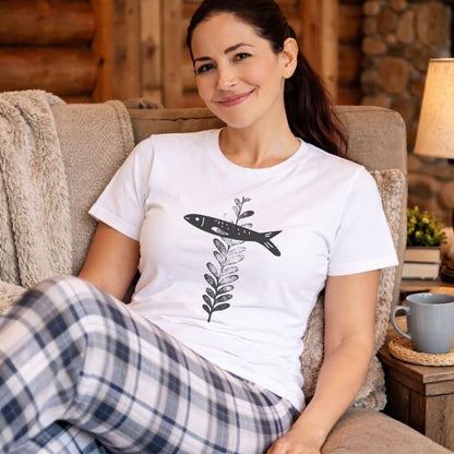 Fish and Plant Cross T-Shirt