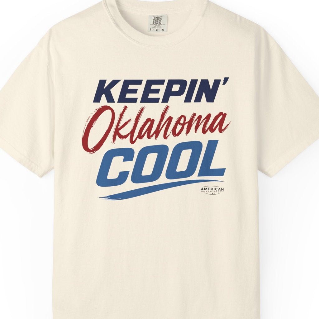 "Keepin' Oklahoma Cool" HVAC Pro Heavyweight T-Shirt