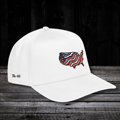 "The 48" States Color Embroidered Snapback Hat