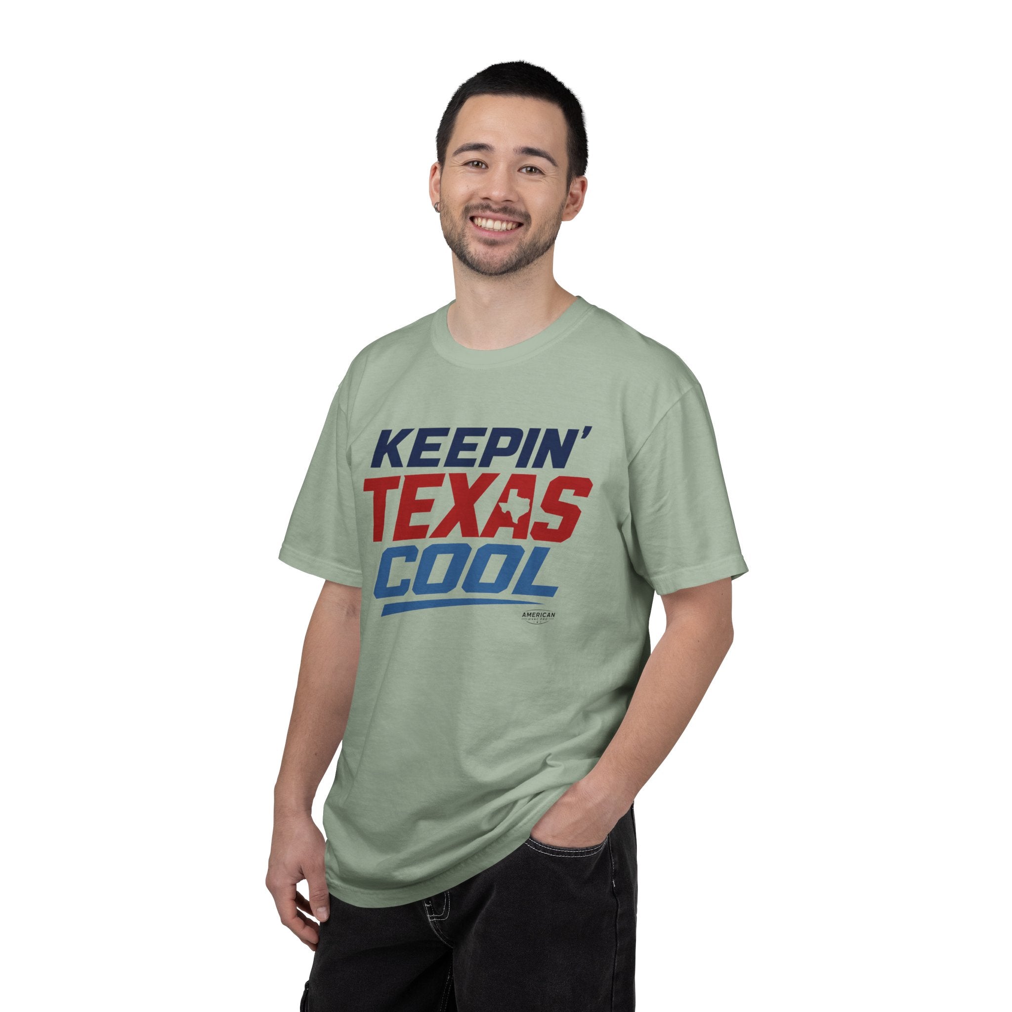 "Keepin' Texas Cool" HVAC Pro Heavyweight T-Shirt