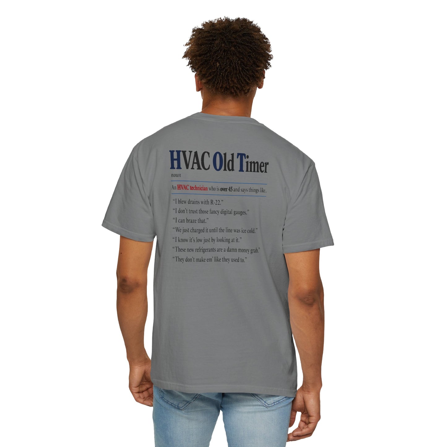 American HVAC Pro Old Timer Heavyweight T-Shirt