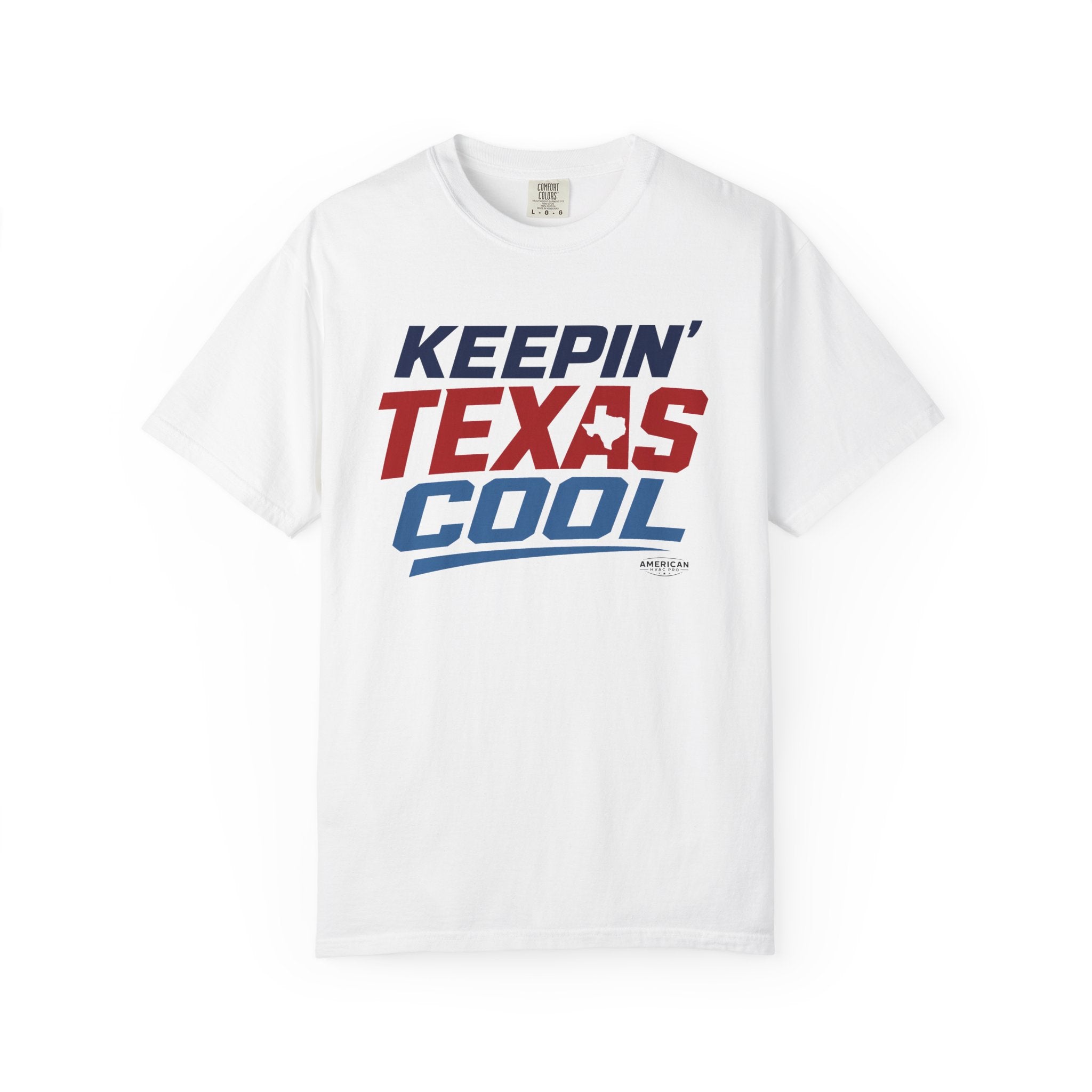 "Keepin' Texas Cool" HVAC Pro Heavyweight T-Shirt