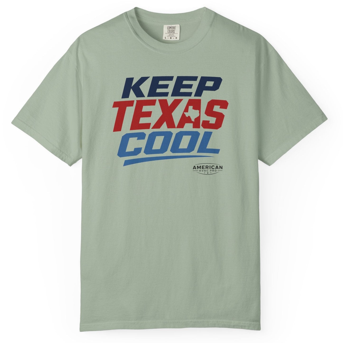 "Keep Texas Cool" HVAC Pro Heavyweight T-Shirt