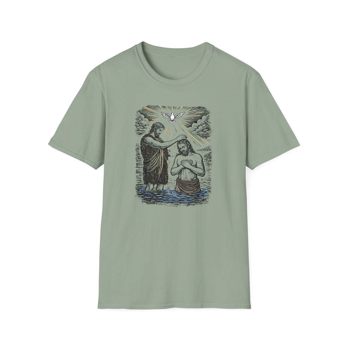 On the Jordan Pastel Linocut T-Shirt