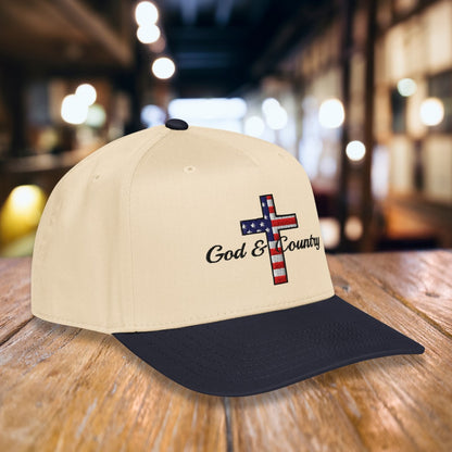 Flag "God & Country" Embroidered Hat, Otto 31-069