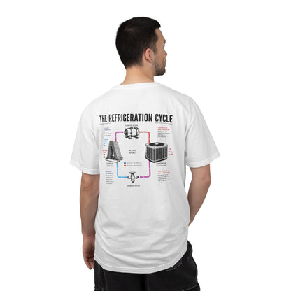 HVAC Pro Refrigeration Cycle Heavyweight T-Shirt