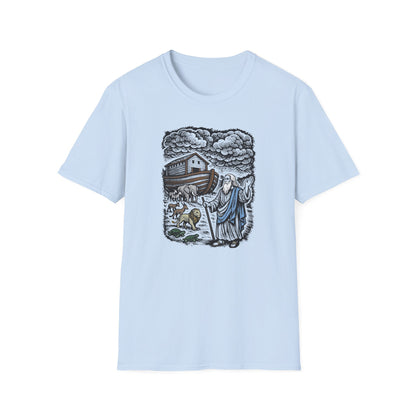 Noah's Ark Pastel Linocut T-Shirt
