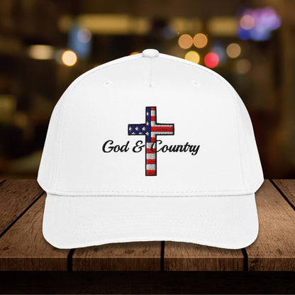 Flag "God & Country" Embroidered Hat, Otto 31-069