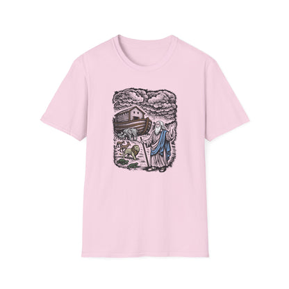 Noah's Ark Pastel Linocut T-Shirt