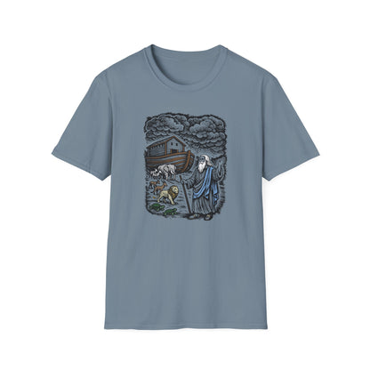 Noah's Ark Pastel Linocut T-Shirt