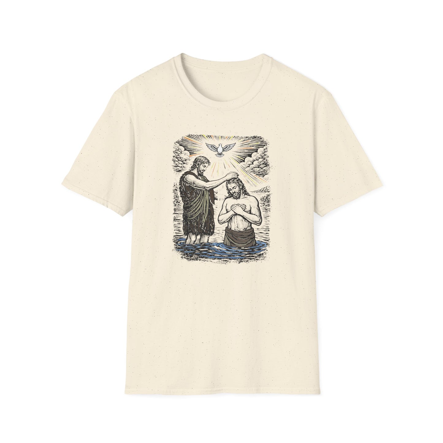 On the Jordan Pastel Linocut T-Shirt