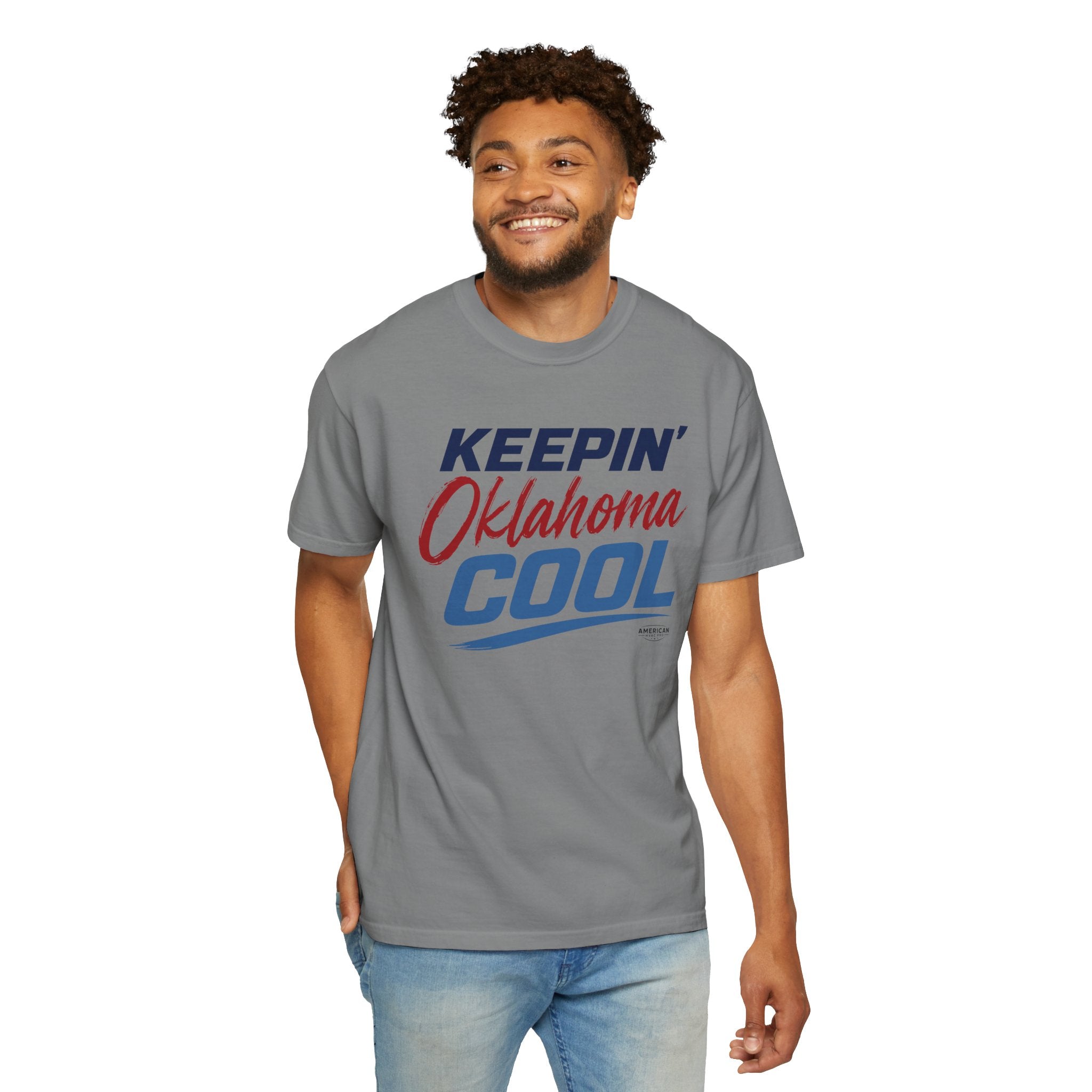 "Keepin' Oklahoma Cool" HVAC Pro Heavyweight T-Shirt