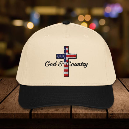 Flag "God & Country" Embroidered Hat, Otto 31-069
