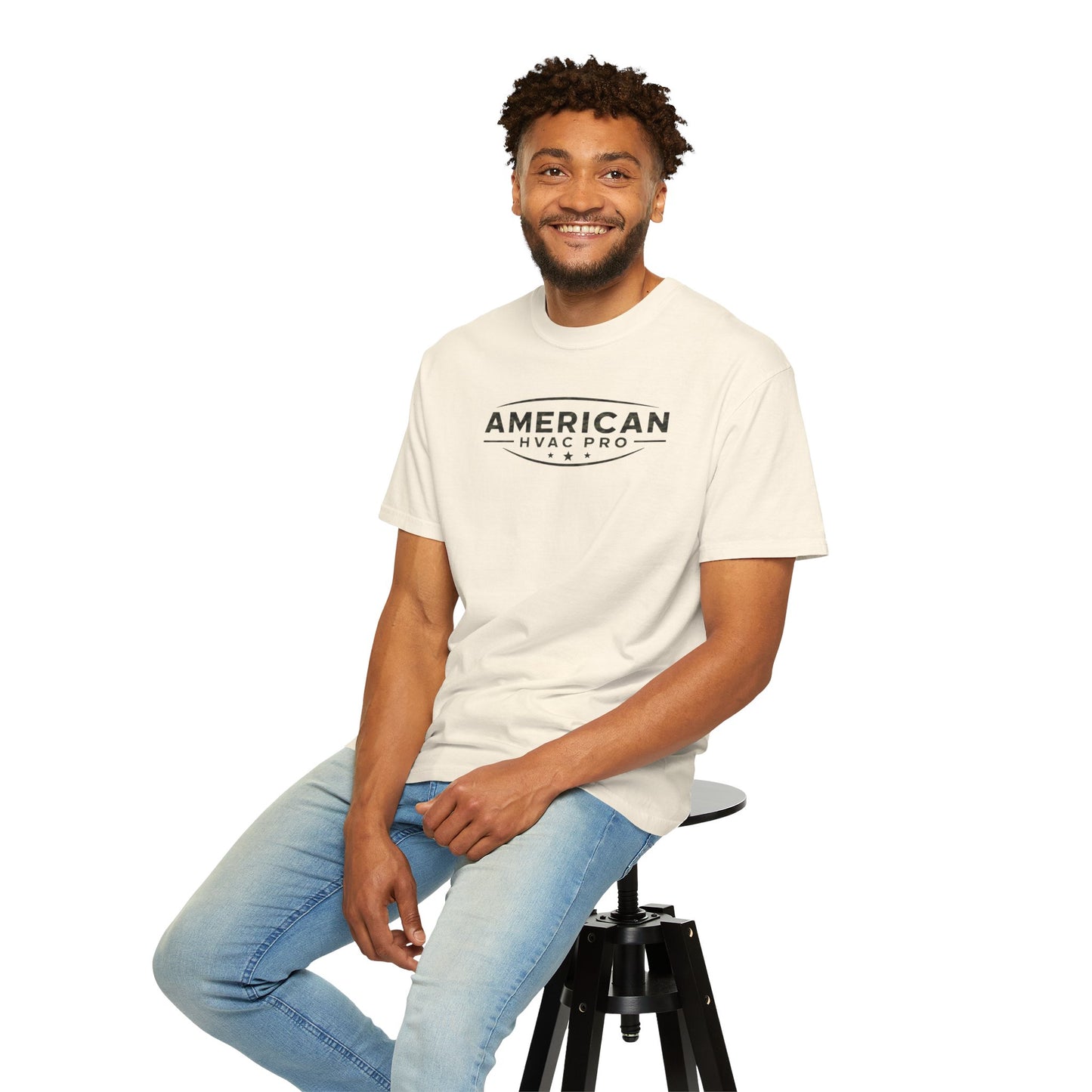 American HVAC Pro Logo Heavyweight T-Shirt