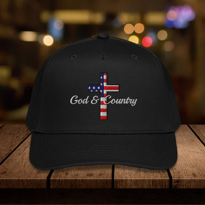 Flag "God & Country" Embroidered Hat, Otto 31-069