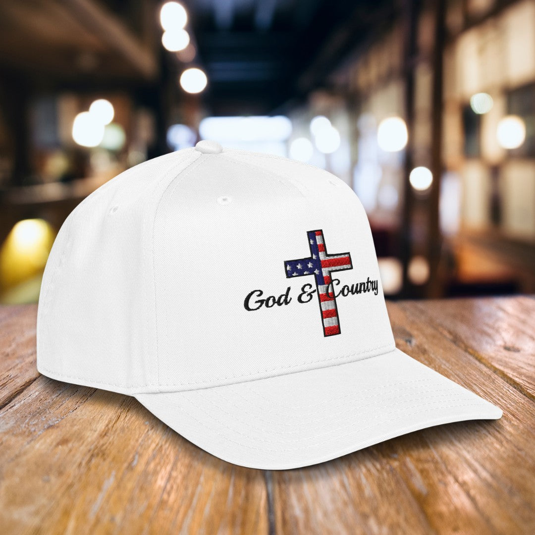 Flag "God & Country" Embroidered Hat, Otto 31-069