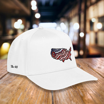 "The 48" States Color Embroidered Snapback Hat