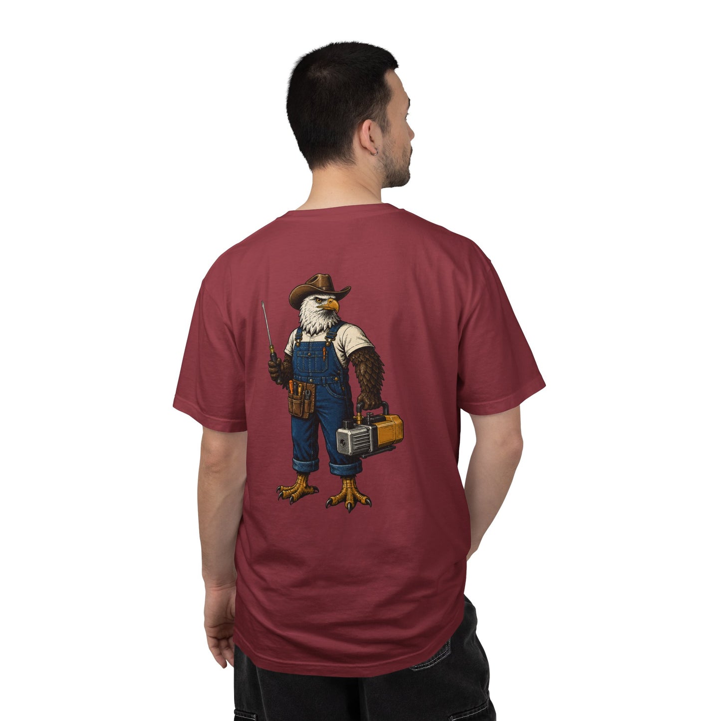 HVAC Eagle Farmer Heavyweight T-Shirt