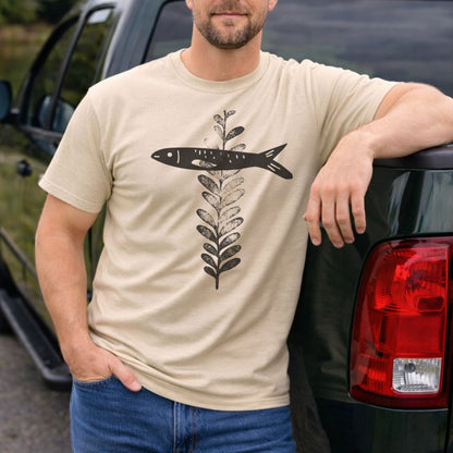 Fish and Plant Cross T-Shirt