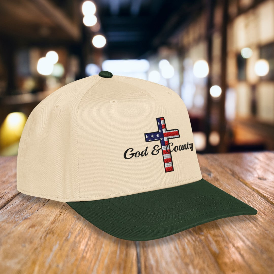 Flag "God & Country" Embroidered Hat, Otto 31-069
