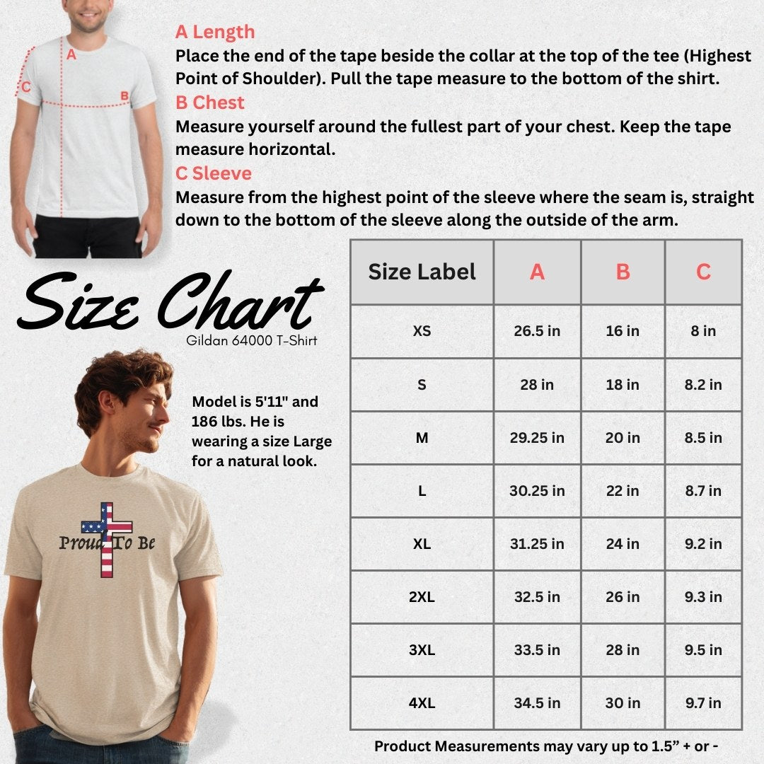 "Proud To Be" American Cross T-Shirt