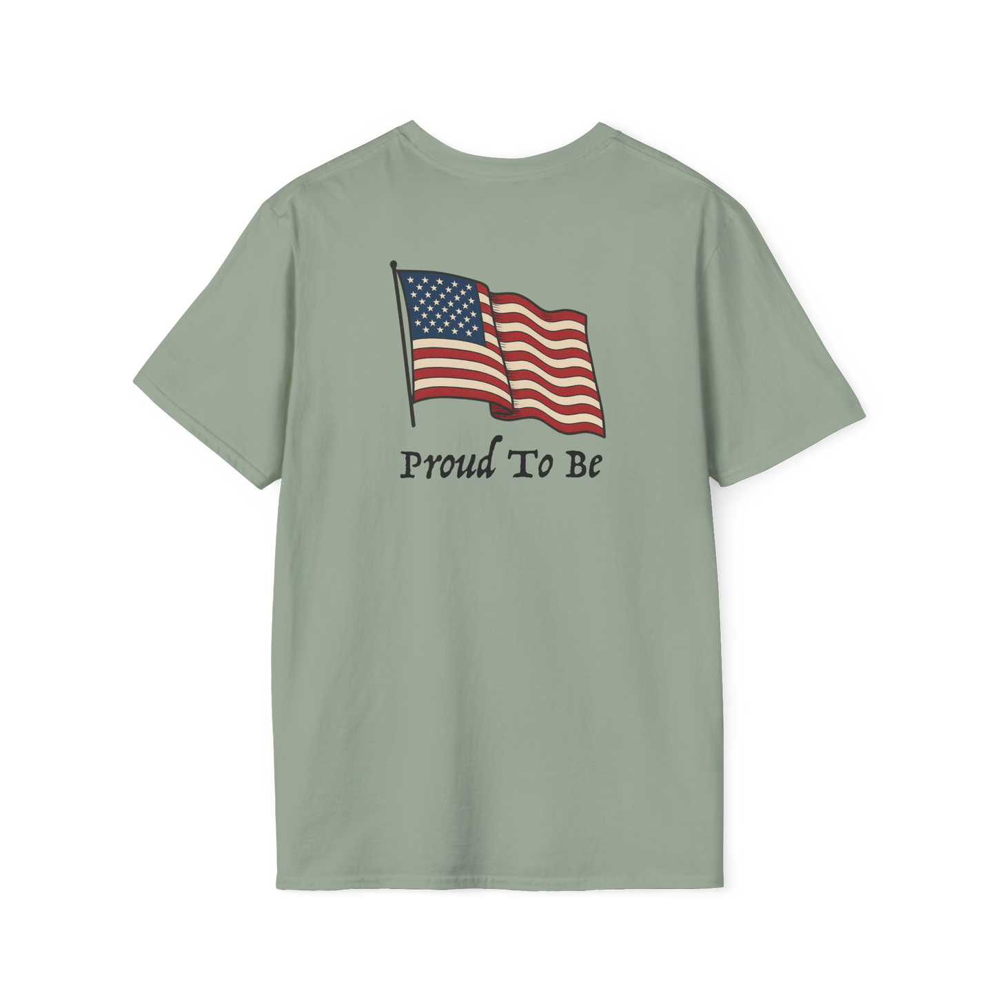 "Proud To Be" American Flag Tee